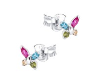 Butterflies Silver Stud Earring STS-7017